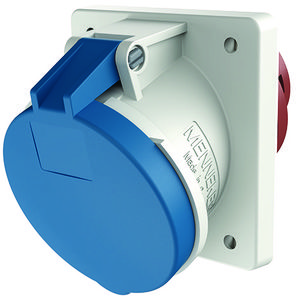 Inbouwwandcontactdoos 63A 5-polig  9H 230V IP44