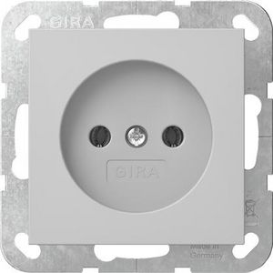 wandcontactdoos zonder RA 2-p System 55 grijs m