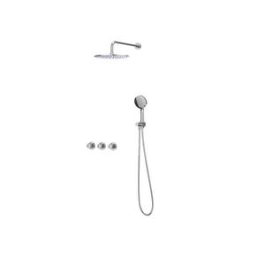 Afbouwdeel regendouche combiset Pact 4 inbouwthermostaat chroom CSP4EXCRBFAC excl. inbouwbox