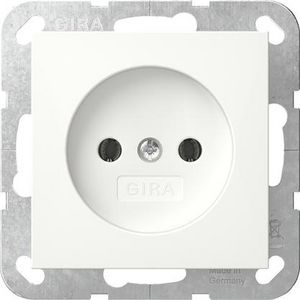 wandcontactdoos zonder RA 2-p System 55 z.wit