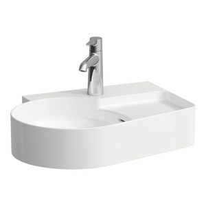 Wastafel met overloop semi nat gedeelte z.kr.gat H8152884001091