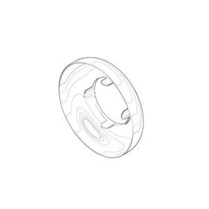Rozet 65x15mm Champagne (22kt Goud)