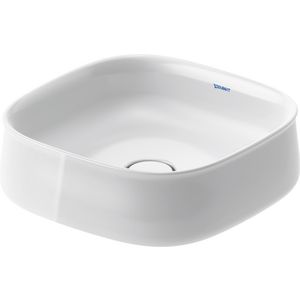 Zencha #237342 Opzetwastafel wit 420mm geslepen zonder kraangat