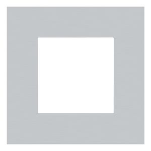 Enkelvoudige afdekplaat Pure alu grey