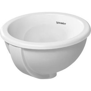 ARCHITEC #047334 inbouwwastafel 335mm wit zonder kraangat met overloop