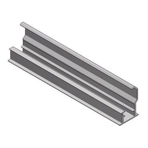 Inlegprofiel onder H40mm L6650mm aluminium