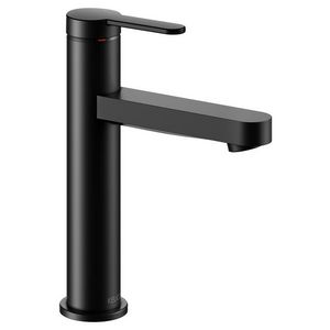 1-hendel wastafelmengkraan 130 mat zw.