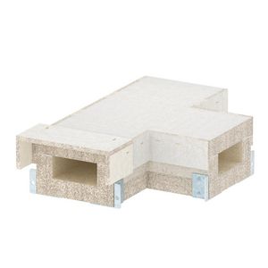 T-stuk voor BSKH09-K0511 50x110 glasvezel grijs