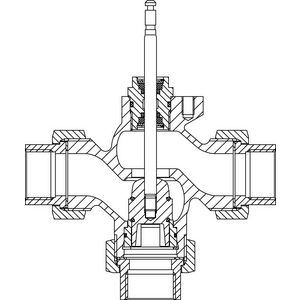 CV316 RGA 3-weg DN 40 Kvs 25,0