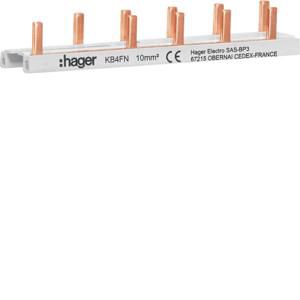 Aansluitrail geisoleerd 2P 6 modulen 40A