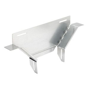 T-stuk wandstuk verticaal vlak 200mm Sendzimir verzinkt