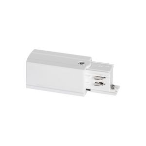 3-Fase rail eindvoeding (aarde rechts) wit 41093111
