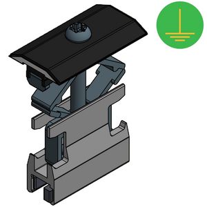 Moduleklem met torx schroef t30 zwart