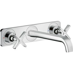 Afbouwdeel AXOR Citterio E 3-gats wastafelkraan Wand met plaat chroom