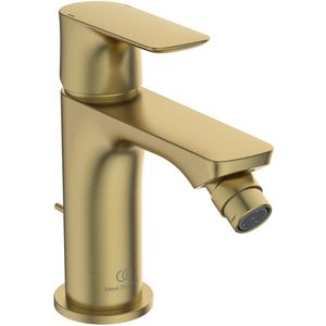 Connect Air bidetmengkraan met waste brushed gold (mat goudkleurig)