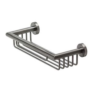 Fleshouder / douchemand zwart geb. NEMOX BRUSHED BLACK METAL