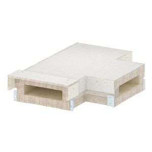 T-stuk voor BSKH09-K0521 50x210 glasvezel grijs