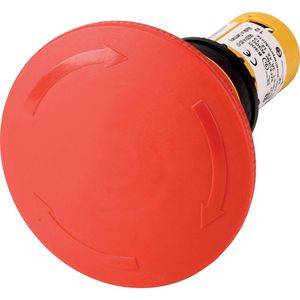 Nood-Uit 60mm trek/draai 1no+1nc zwart