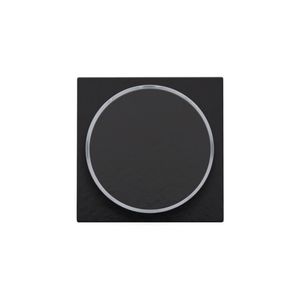 Afwerkingsset doorschijnende ring z. symbool 6A pianoblack