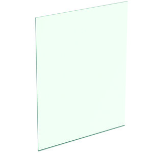 Inloopdouchewand dual access glas 160cm incl. vloerprof zilver excl. rechte muursteunen