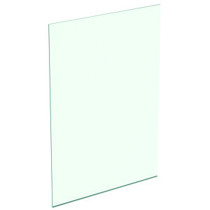 Inloopdouchewand dual access glas 140cm incl. vloerprofiel zilver excl. rechte muursteunen