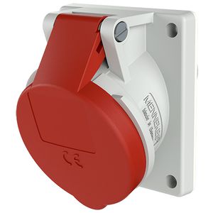 Inbouwwandcontactdoos 16A 7-polig  6H 400V IP44 HW/VN