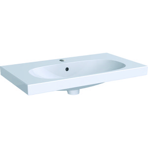 Acanto wastafel Compact 75x42cm met kraangat + overloop
