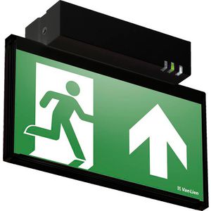 Centraal 2W 24V zwart opbouw wand 22m. led armatuur