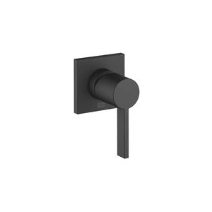 Eengreeps douchemengkraan v.inbouwmontage afdekplaat Mat Zwa