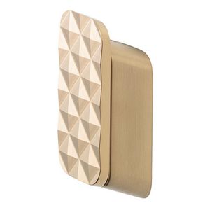 Handdoekhaak medium met diamantpatroon goud geborsteld SHIFT