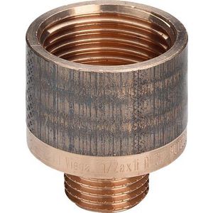 Neusstuk verlopend brons 3/4"x1/2" bu.xbn. 3242 VVE=10