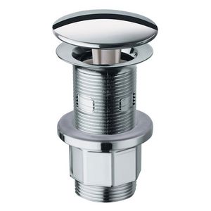 Wastafelafvoerplug  WA4341.1/4" chroom univ. Ø72mm /1-90mm vast (niet afsluitbaar)
