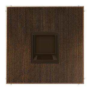 Afdekking LS messing ant.v.mod.jack 1-voudig.