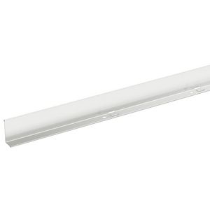 Lengte a 1,75m. Scheidingsschot 39/55 poederlak wit RAL9010