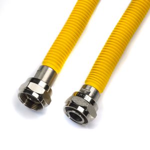 gasslangset RVS FF M24x1,5 l=120cm