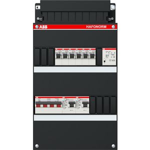 Groepenkast 6x achter 2x 30mA + T + HS 3-fasen
