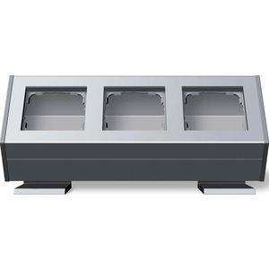 Profiel 3-voudig bevestigingshoek Profiel 55 aluminium
