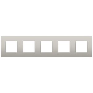 5-voudige afdekplaat 71mm centerafstand Niko Intense light grey