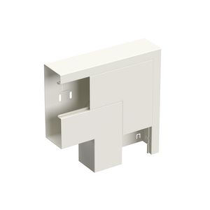 Verticaal hoekstuk wandgoot WGX-LSN170AX65+D wit RAL9010