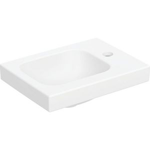 iCon Light fontein 38x28cm kraangat + aflegvlak rechts zonder overloop mat wit