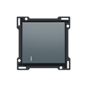 Afwerkingsset lens enkelvoudige schakelaar/knop blue grey