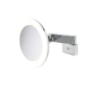 LED Scheerspiegel 2-armig 3x vergrotend ø250mm Chroom MIRROR