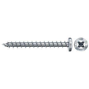 Spaanplaatschroef PowerFast 4,5x35mm PZ bolkop VD verzinkt VVE=200