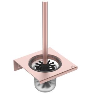 Closetborstelgarnituur Alu+ wandmontage Rose