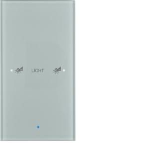 Tastsensor KNX-touch geconfig. 1-v berker TS Sensor glas alu