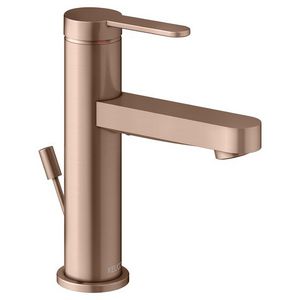 1-hendel wastafelmengkraan 100 m/trekst/afvoergarn/IXMO Flat/rond rg geborsteld