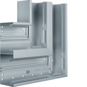 Vlakke hoek aluminium goot BRA 65x210mm dubbel geeloxeerd