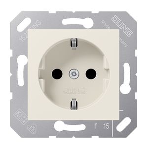 Wandcontactdoos 50x50 wit besch.cont.