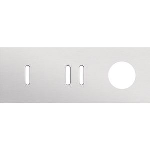 Afdekplaat 3-voud horiz. 71mm centerafst. 155-56718