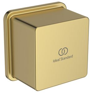 IRAIN WALL ELBOW SQR 1/2"CONN brushed gold (mat goudkleurig)